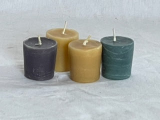Unscented Colored Beeswax Candle